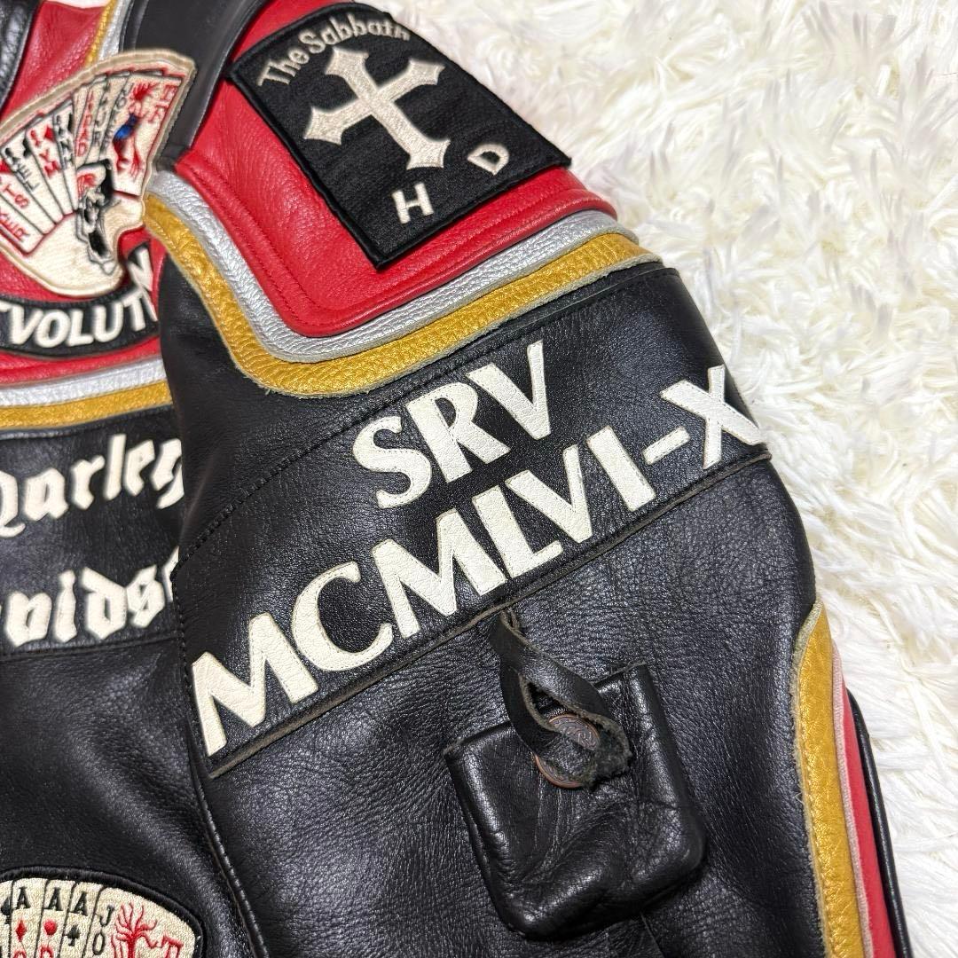 激レア⭐️ハーレーダビッドソン & マルボロマン 革ジャン ライダース 刺繍