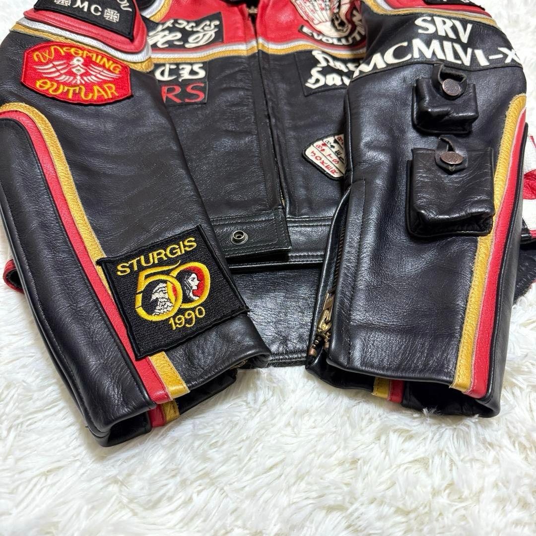 激レア⭐️ハーレーダビッドソン & マルボロマン 革ジャン ライダース 刺繍