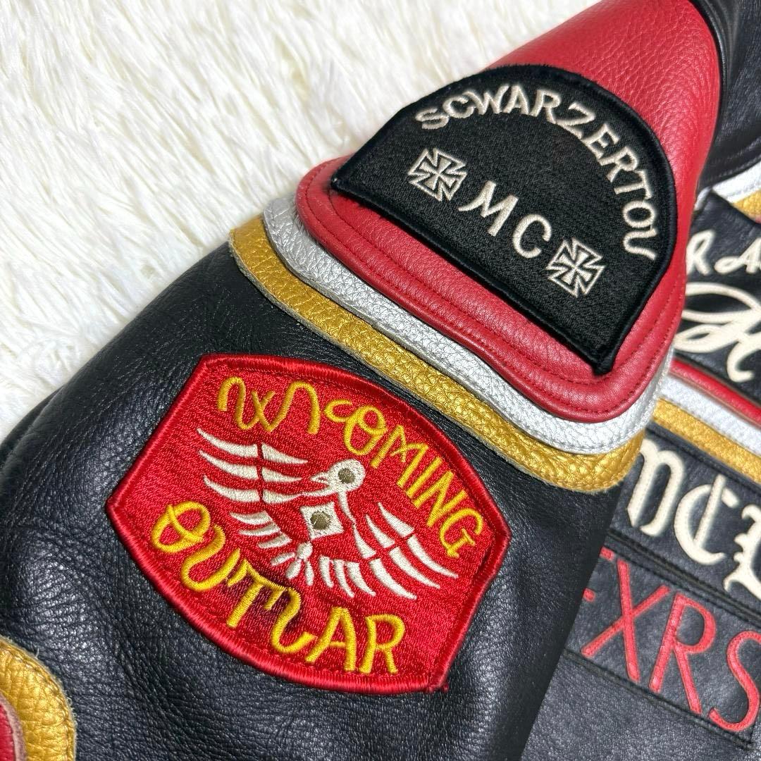 激レア⭐️ハーレーダビッドソン & マルボロマン 革ジャン ライダース 刺繍