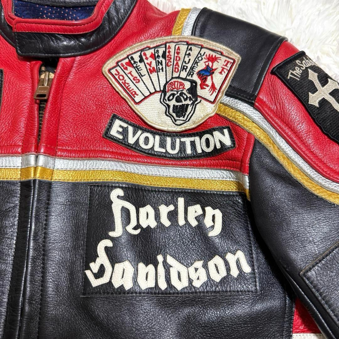 激レア⭐️ハーレーダビッドソン & マルボロマン 革ジャン ライダース 刺繍