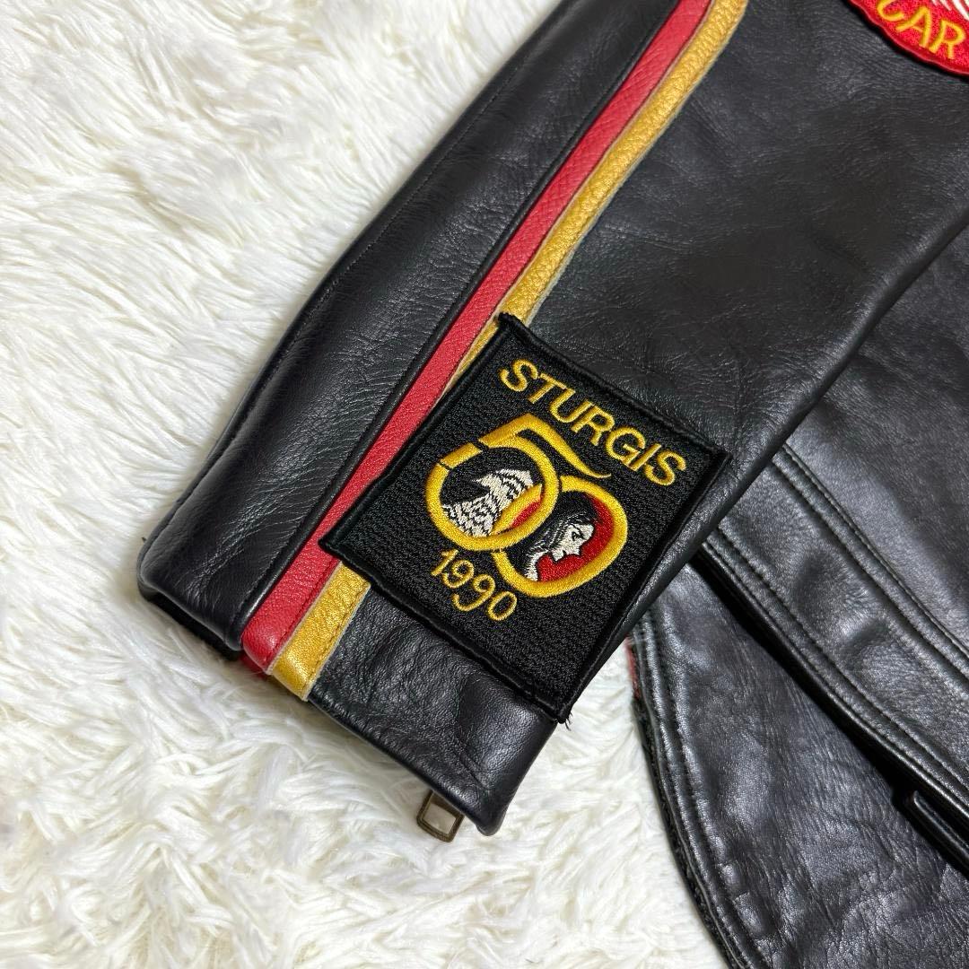 激レア⭐️ハーレーダビッドソン & マルボロマン 革ジャン ライダース 刺繍