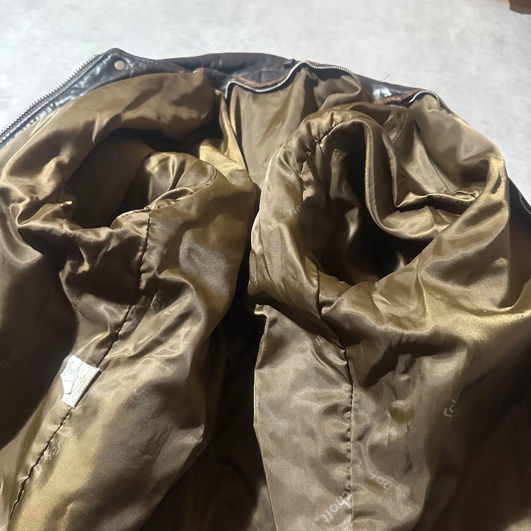 Schott A-2 フライト ジャケット レザー ブラウン
