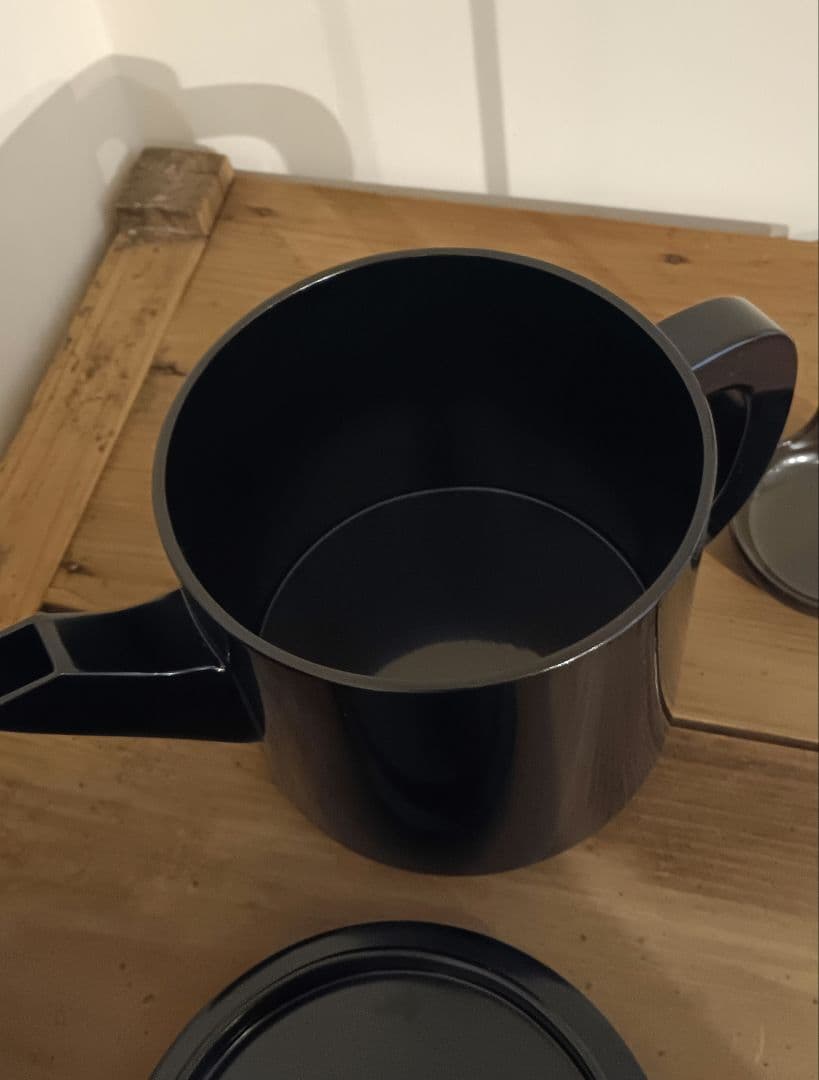 眞塗　木製　漆　湯筒　中古