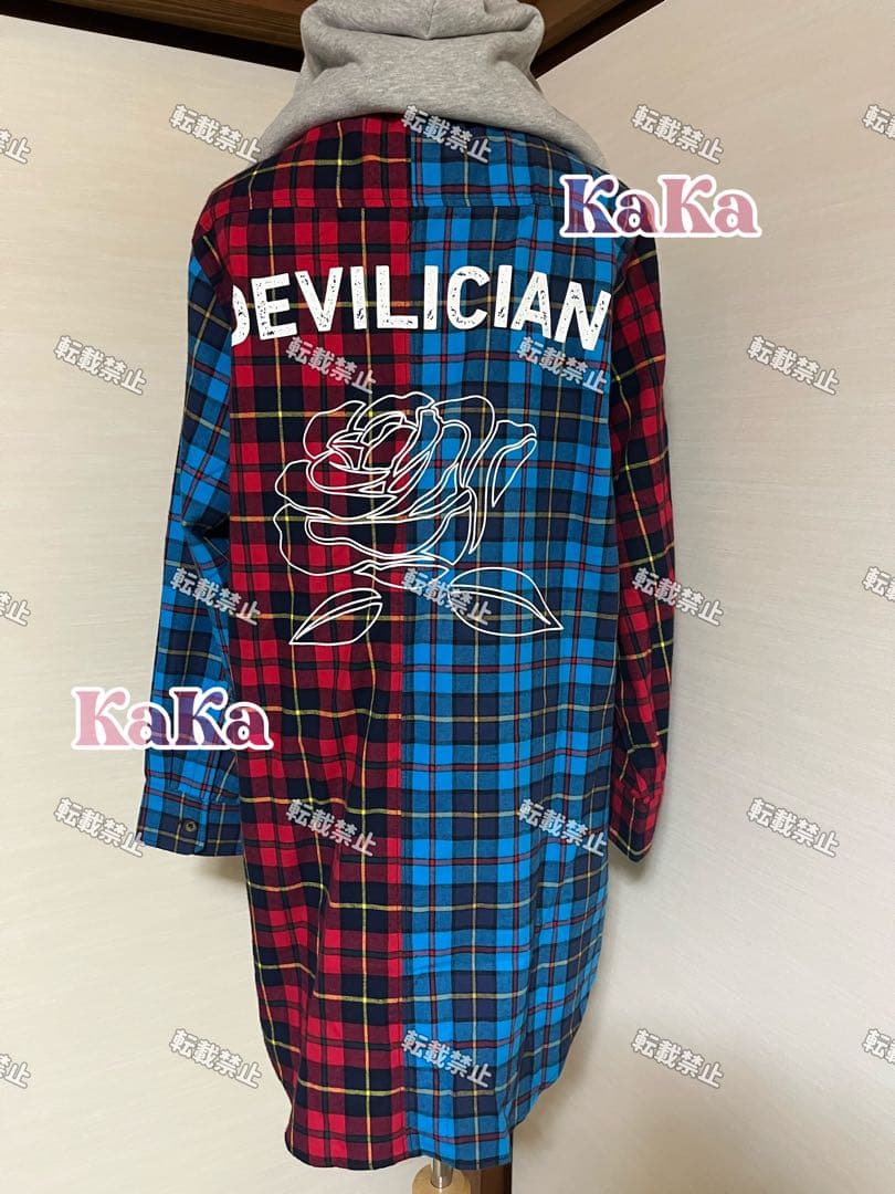 DEVILICIAN バイカラーネルフーディー size1