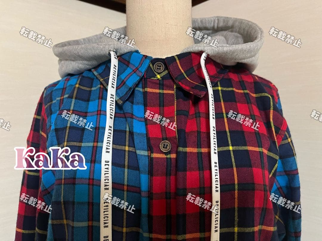 DEVILICIAN バイカラーネルフーディー size1