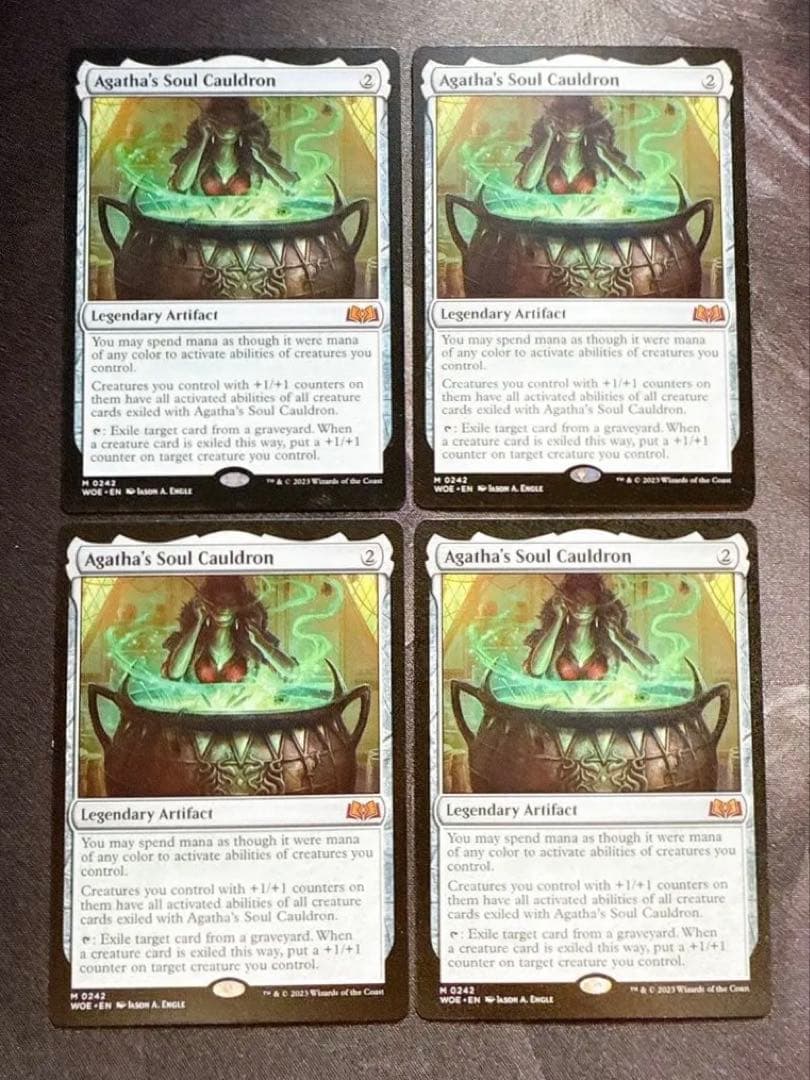 アガサの魂の大釜　英語　4枚セット