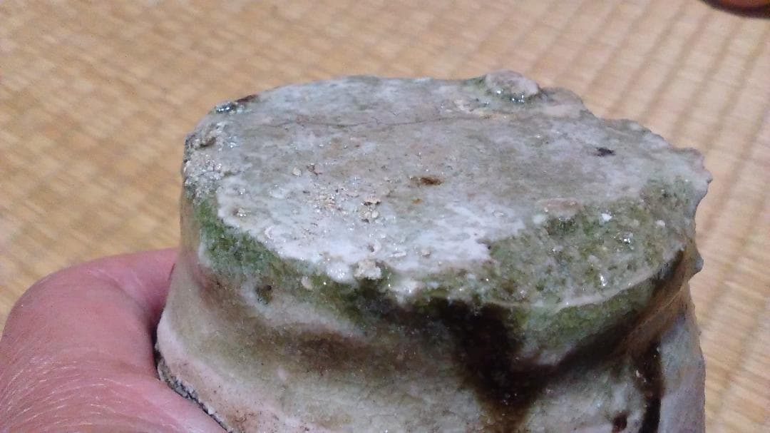 加藤委　黒とくり　織部風　徳利　共箱・無傷