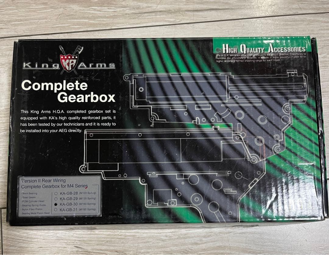 KING ARMS 強化メカボックス 9mm M4/M16系用 KA-GB-30
