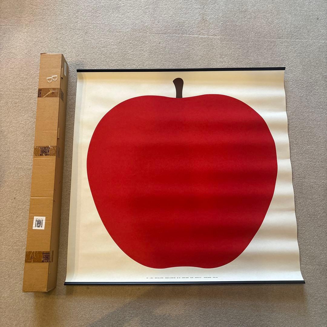 UNO, LA MELA/Enzo Mariポスター　りんご　ヴィンテージ