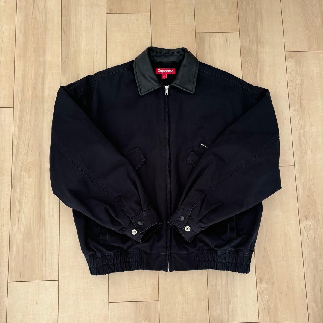 ジャケット・アウター supreme leather collar utility jacket S
