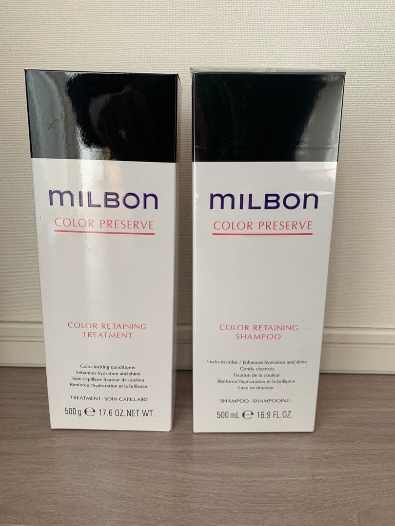 新品☆MIJBONミルボンカラーリテイニングシャンプー・トリートメント500ml