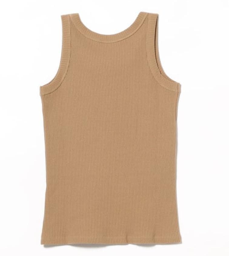 レディース ワイド リブ タンクトップ