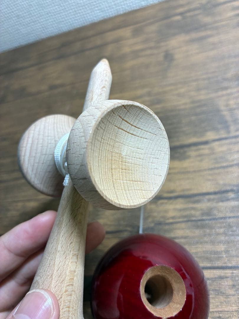 り*ん様 山形工房　けん玉　夢元　ワインレッド