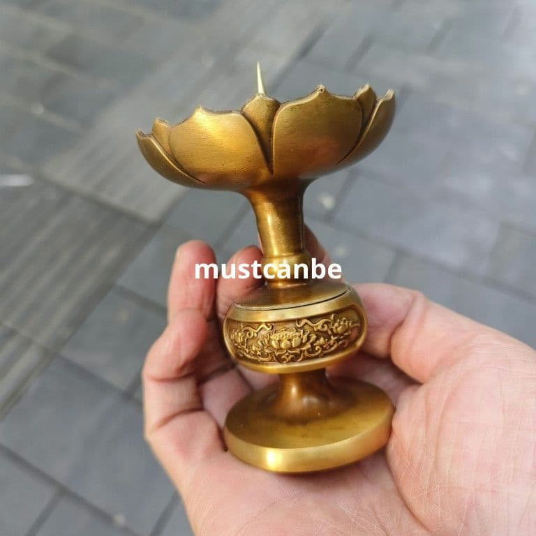 銅製 燭台 仏堂 仏具 工芸品 置物