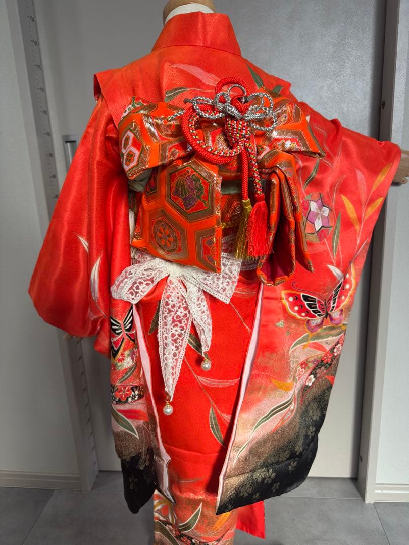 特別価格！！早い者勝ち！！七五三　フルセット　金彩着物　7歳