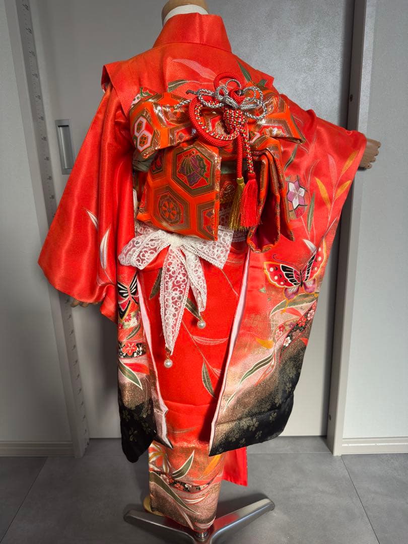 特別価格！！早い者勝ち！！七五三　フルセット　金彩着物　7歳