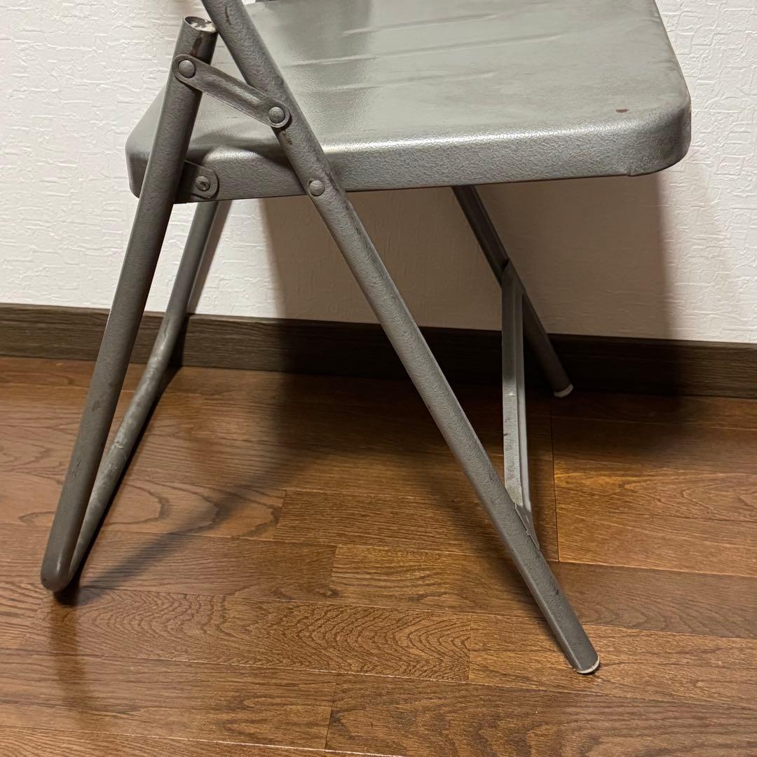 ビンテージ レトロ コロナビール フォールディングチェア パイプ椅子