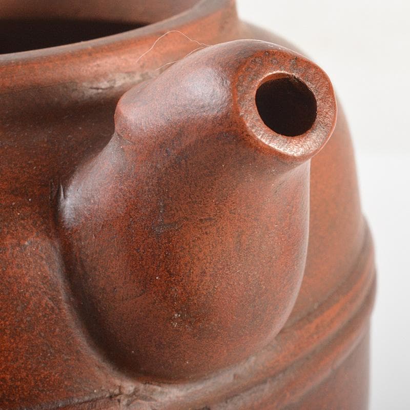 中国　 除友泉製　紫砂　朱泥　急須　茶壷　N　6685