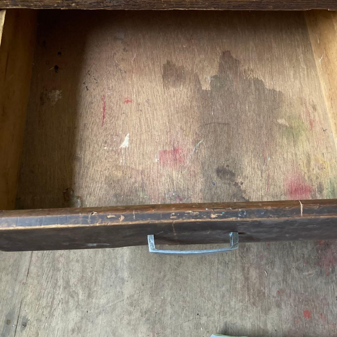 木製文机 2引き出し