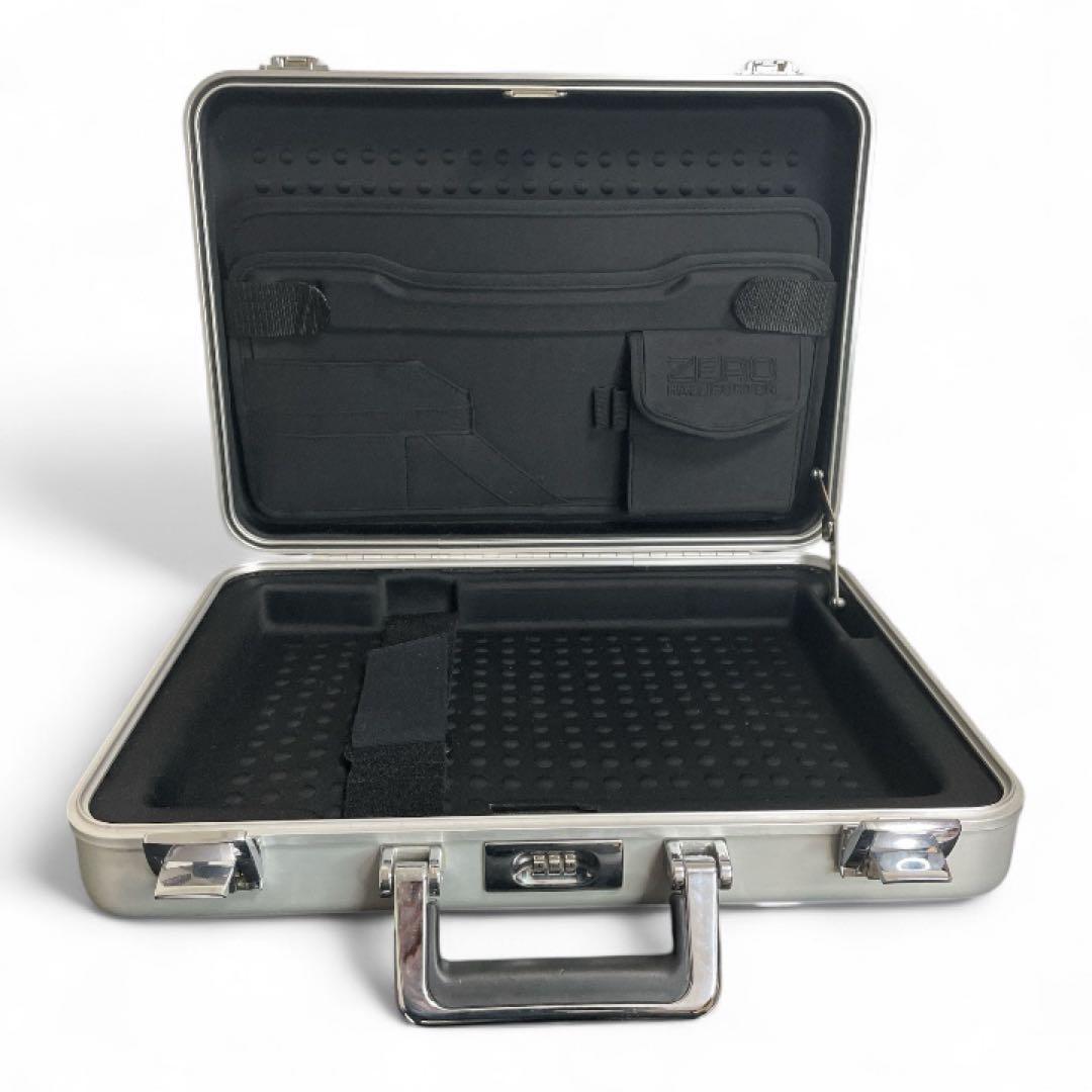 ゼロハリバートン アタッシュケース アルミ シルバー 鍵付き