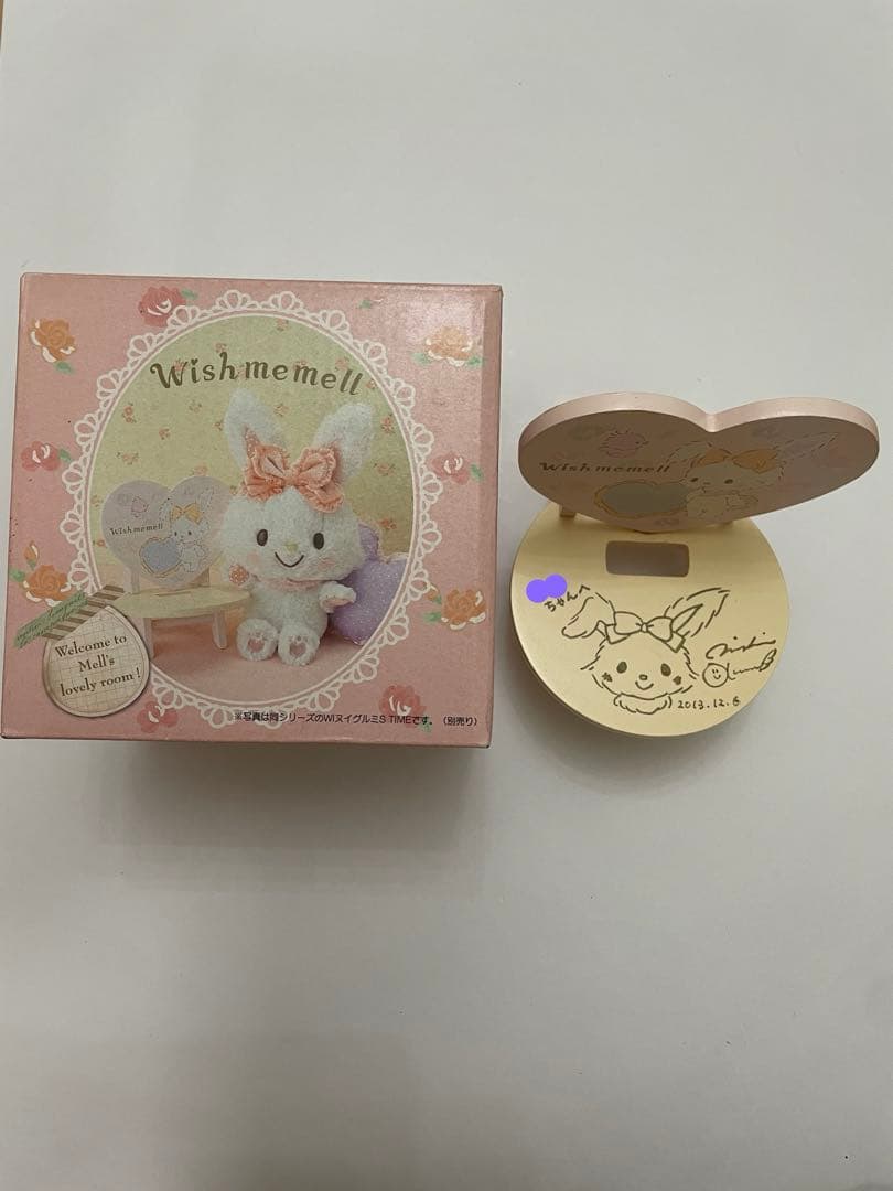ウィッシュミーメル　モバイルスタンド　奥村心雪さん　直筆サイン　サンリオ