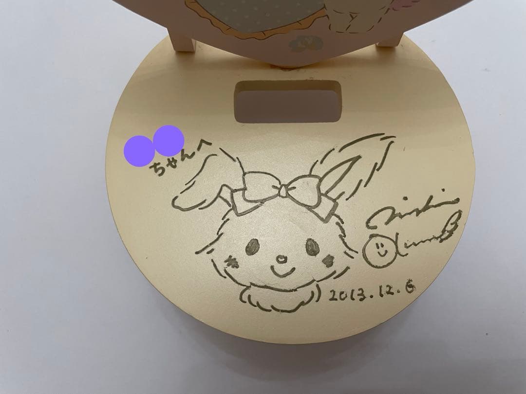 ウィッシュミーメル　モバイルスタンド　奥村心雪さん　直筆サイン　サンリオ