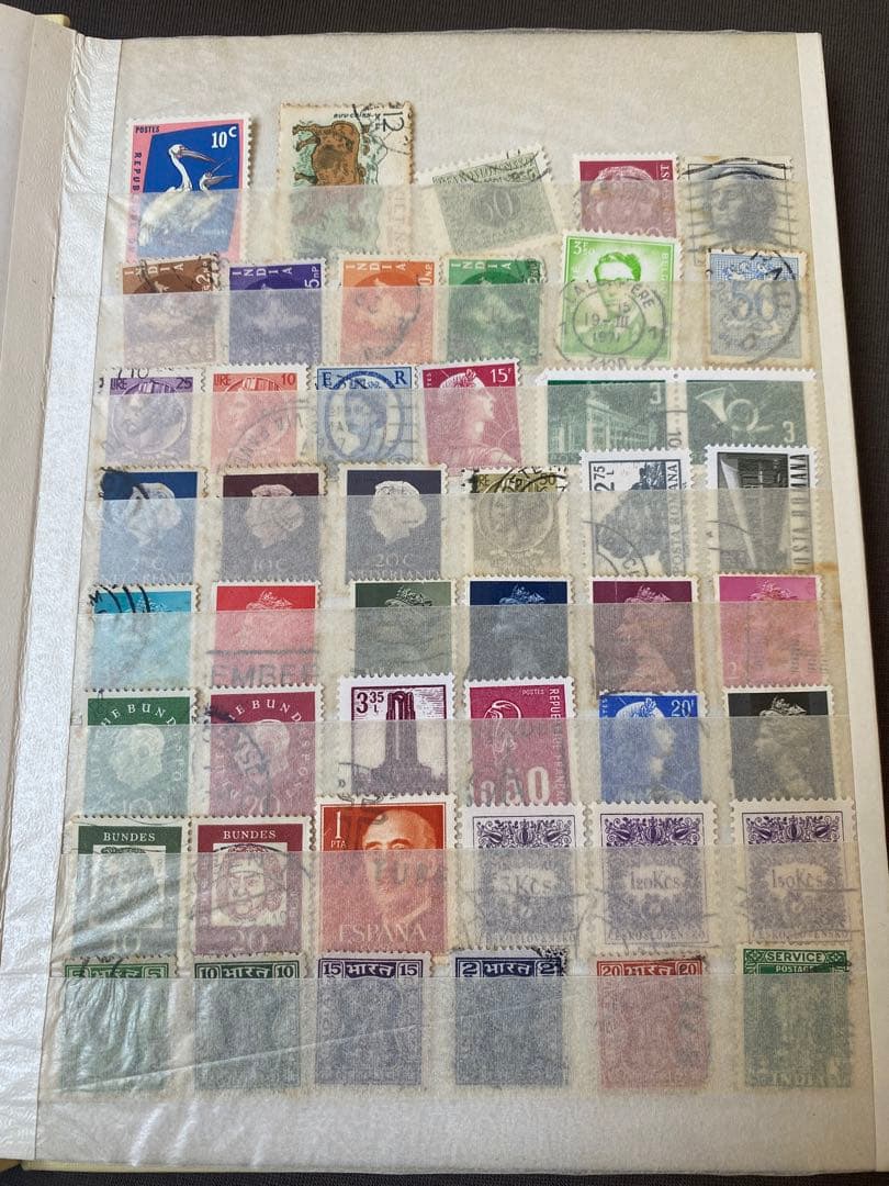 世界の切手コレクション【40ヶ国以上】＆フライトストックブック