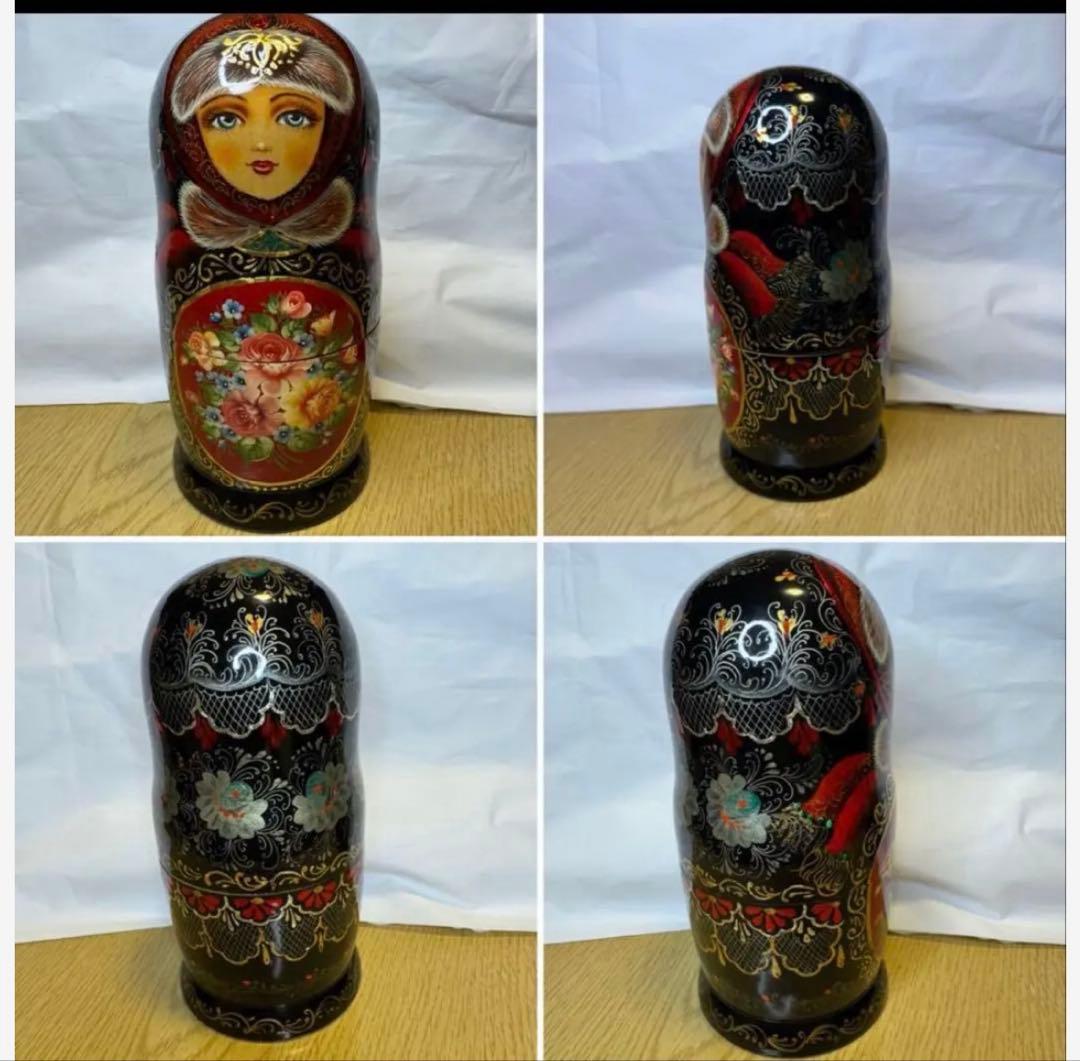 月末セール‼️ロシア　ヴィンテージ アーティスト作品、マトリョーシカ　5組。現状