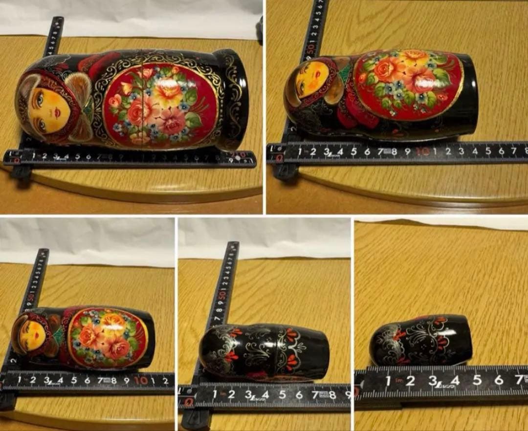 月末セール‼️ロシア　ヴィンテージ アーティスト作品、マトリョーシカ　5組。現状