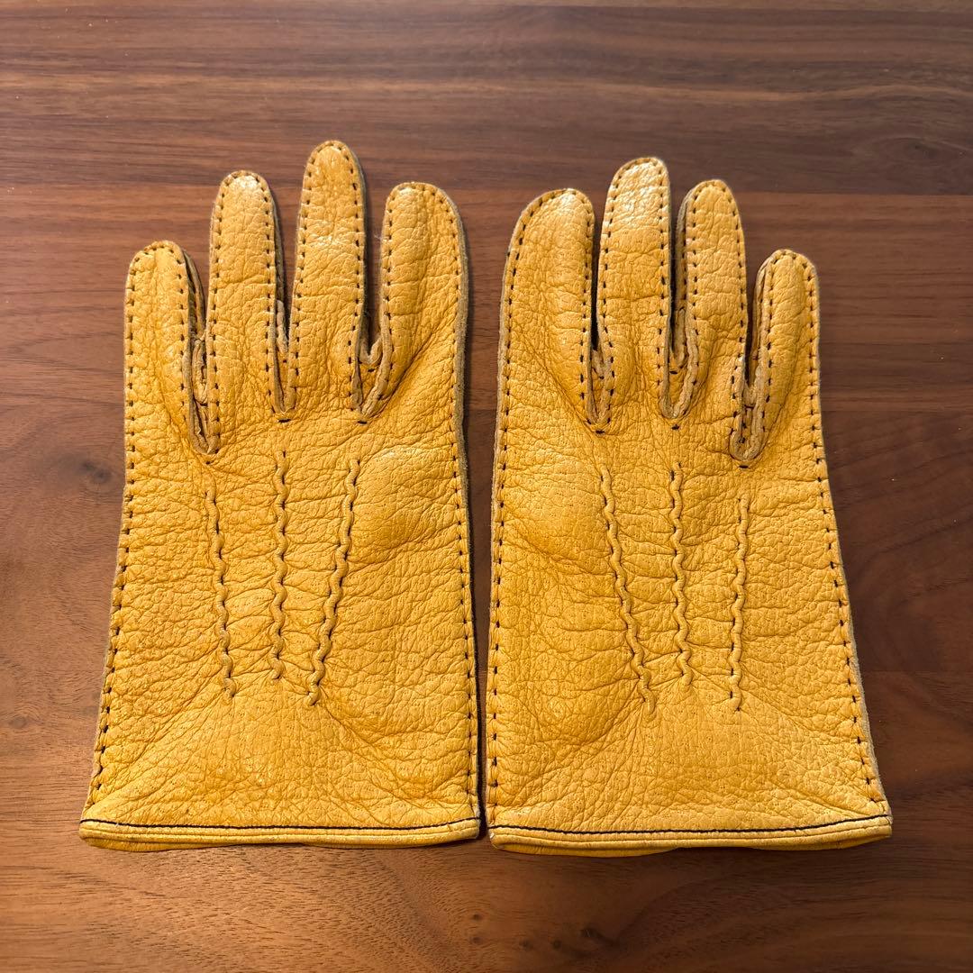 DENTS ペッカリーグローブ（裏地なし）イギリス製手袋　デンツ