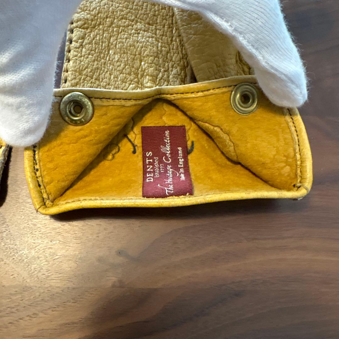 DENTS ペッカリーグローブ（裏地なし）イギリス製手袋　デンツ