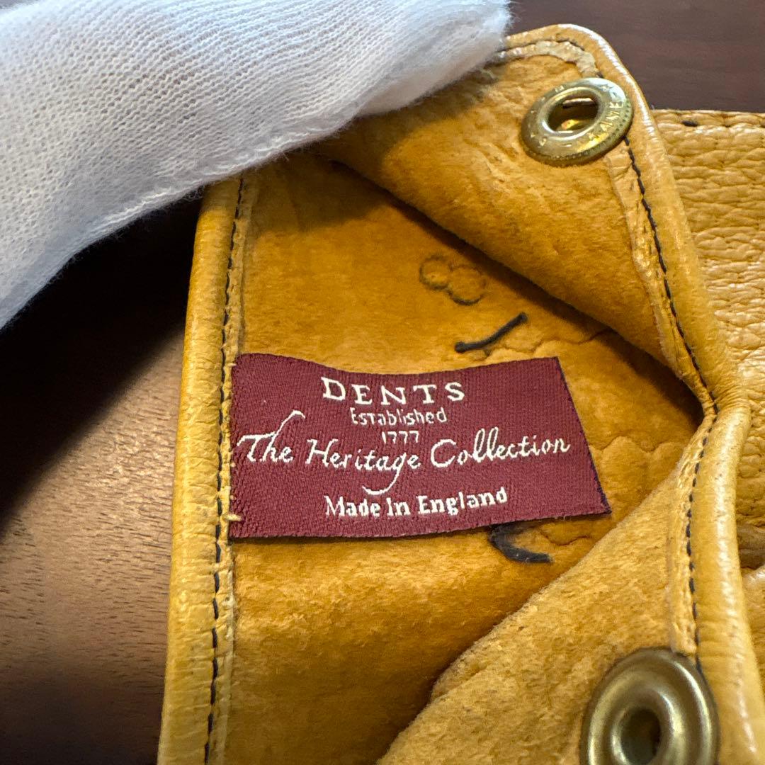 DENTS ペッカリーグローブ（裏地なし）イギリス製手袋　デンツ