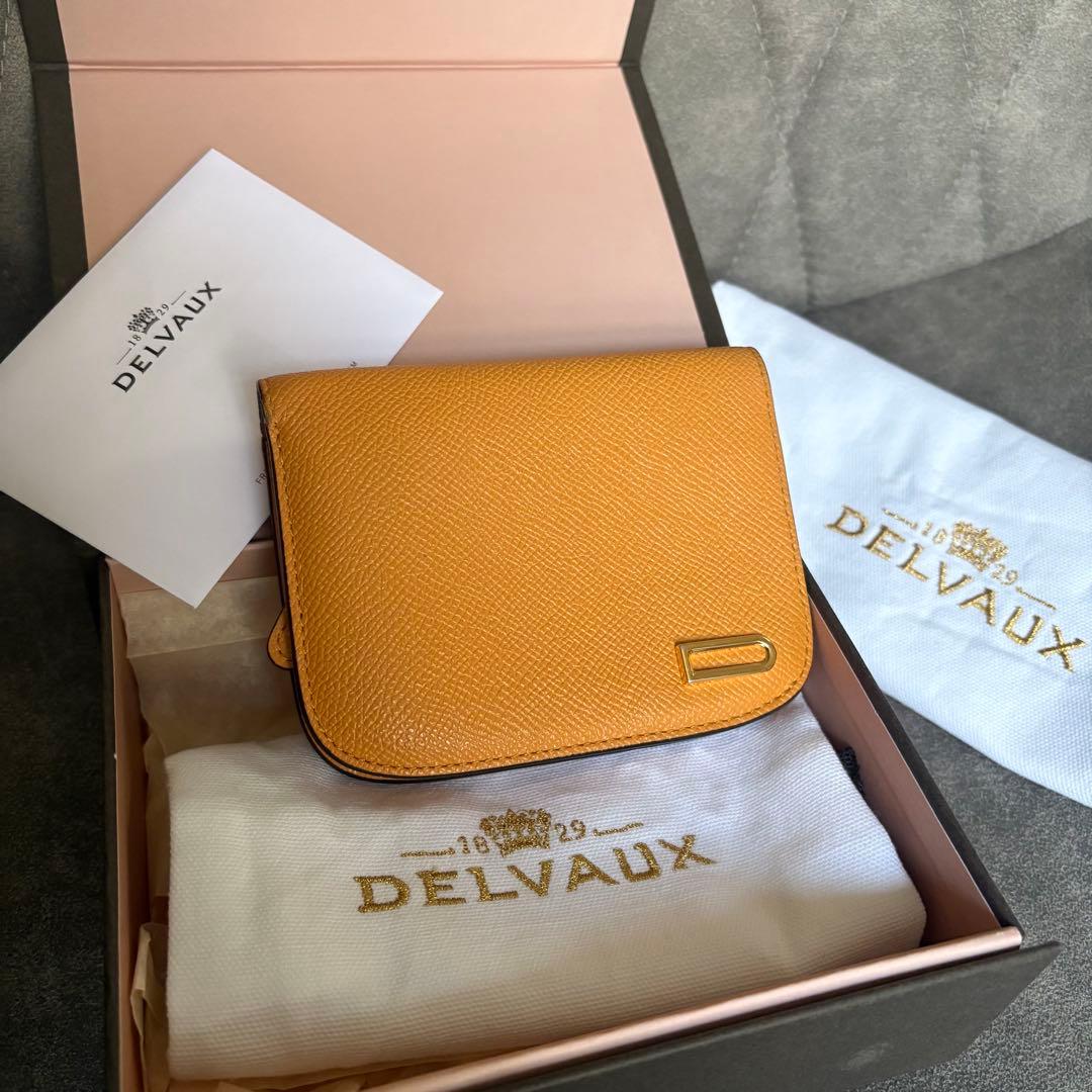 DELVAUX デルヴォー アルピナ カーフ コンパクト ウォレット