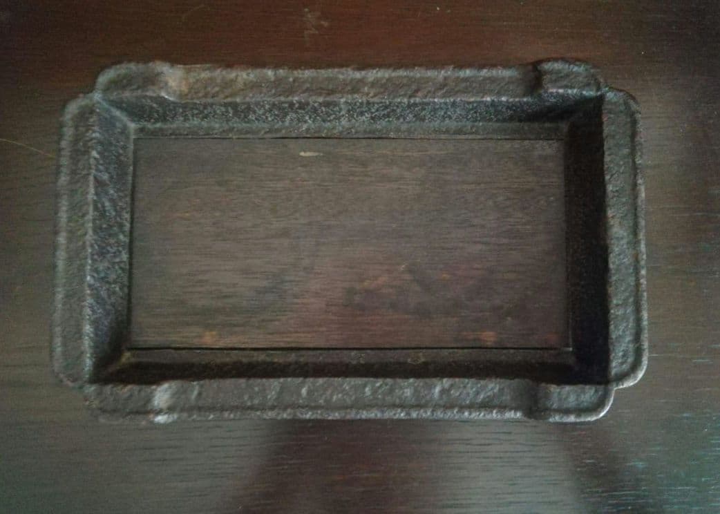 逸品　古鉄　平安省鋳堂　お盆　トレー　明治金工　和骨董　骨董　アンティーク