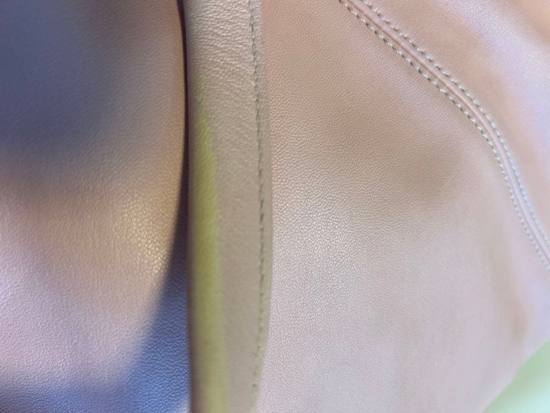 ロンシャン キュイールMサイズ　オールレザー　ピンク