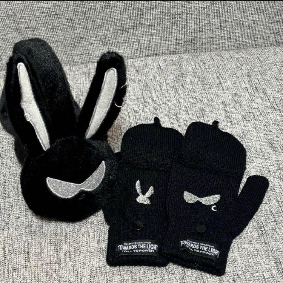 ATEEZ ヨーロッパ 限定 MD MITO イヤーマフ 耳あて 手袋セット①