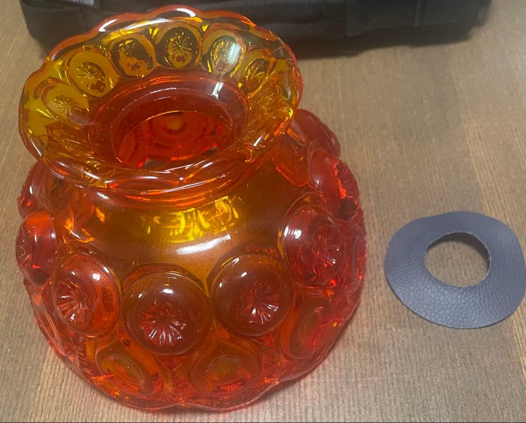 工芸品 Amberina Red amber Lamp Shade