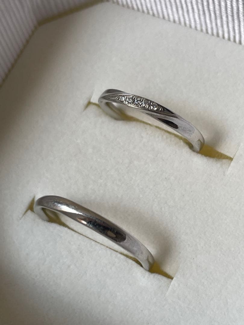 銀座ダイヤモンドシライシリング　4℃ペアリング　4点セット