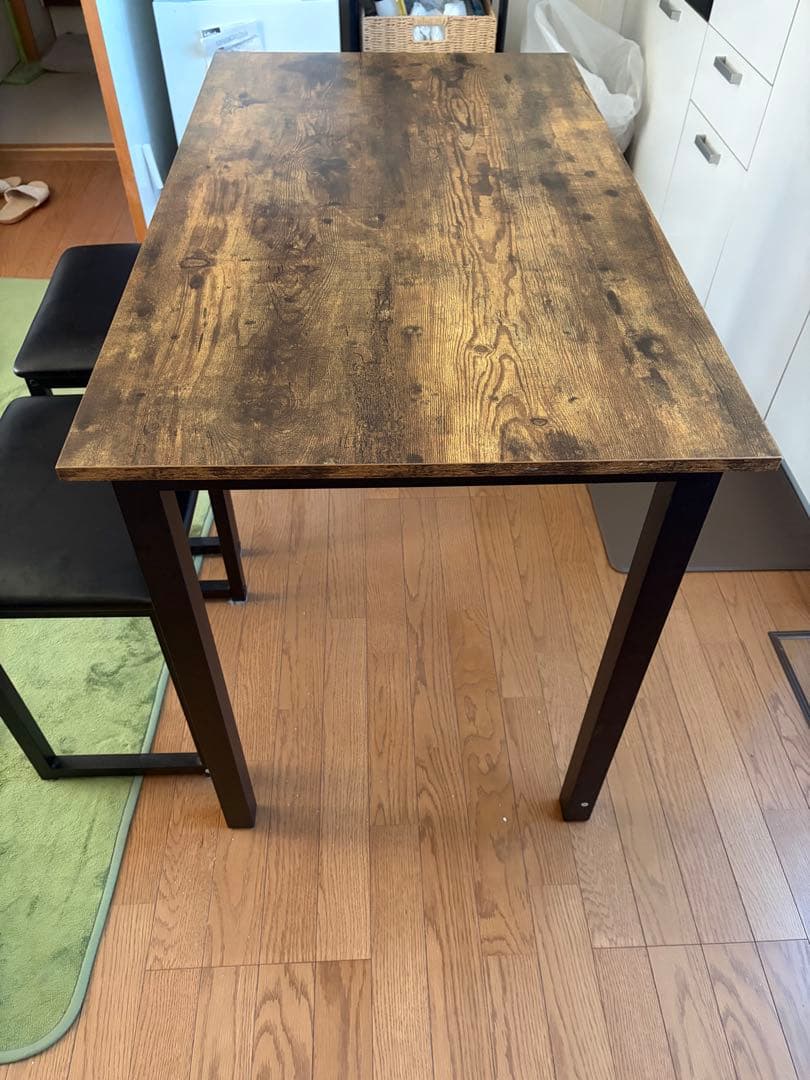 ダイニングテーブルセット クッション付チェア　幅105cm