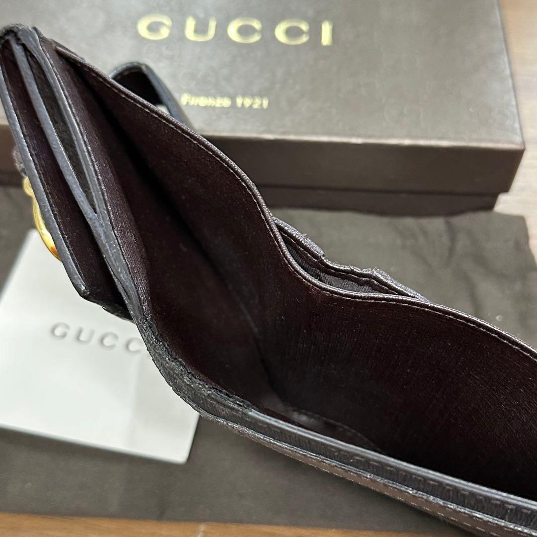 超良品‼️ グッチ　GUCCI 財布　二つ折り　折り財布　GGスプリーム