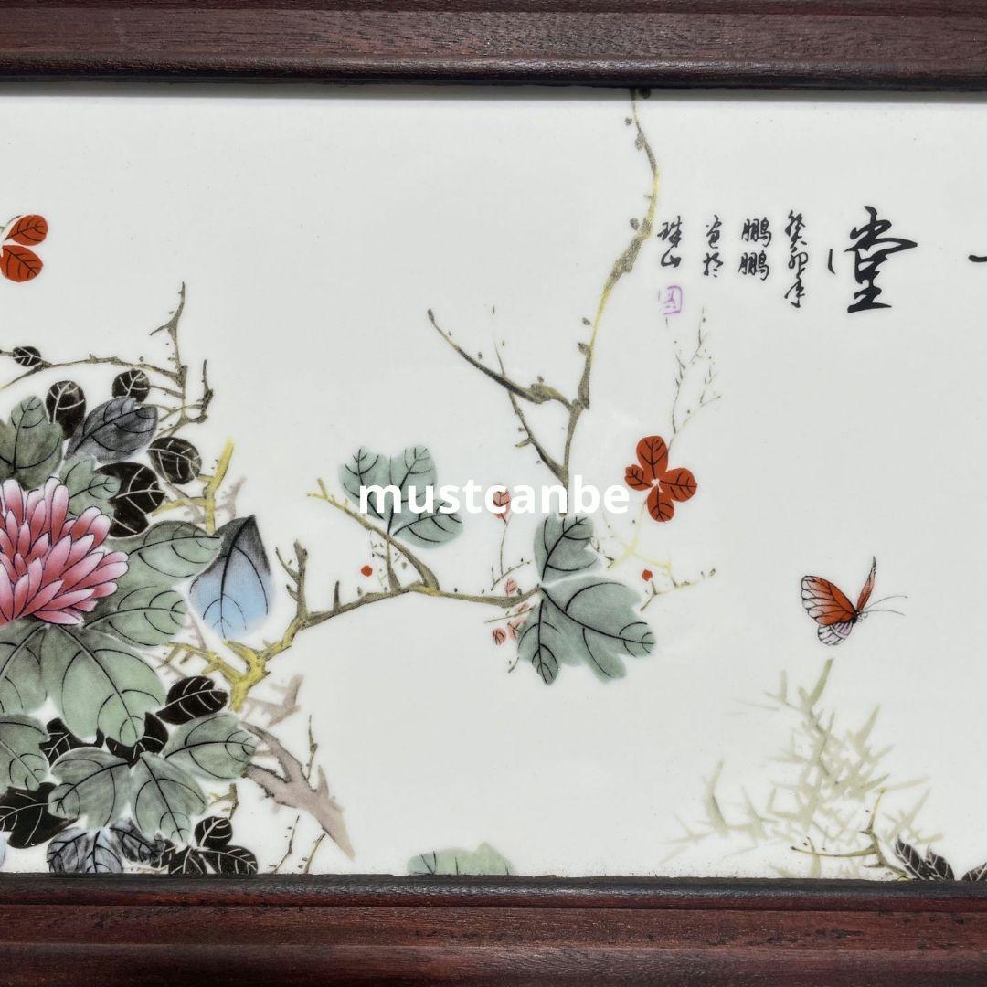 景徳鎮 陶板画 が一堂に会します 応接間 玄関 茶室 掛画 装飾品 工芸品 置物