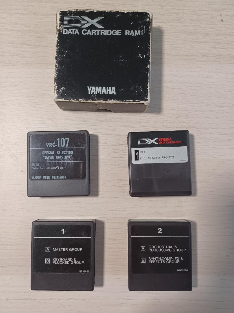 YAMAHA DX7 DATA データカートリッジ　 4個　まとめ売り