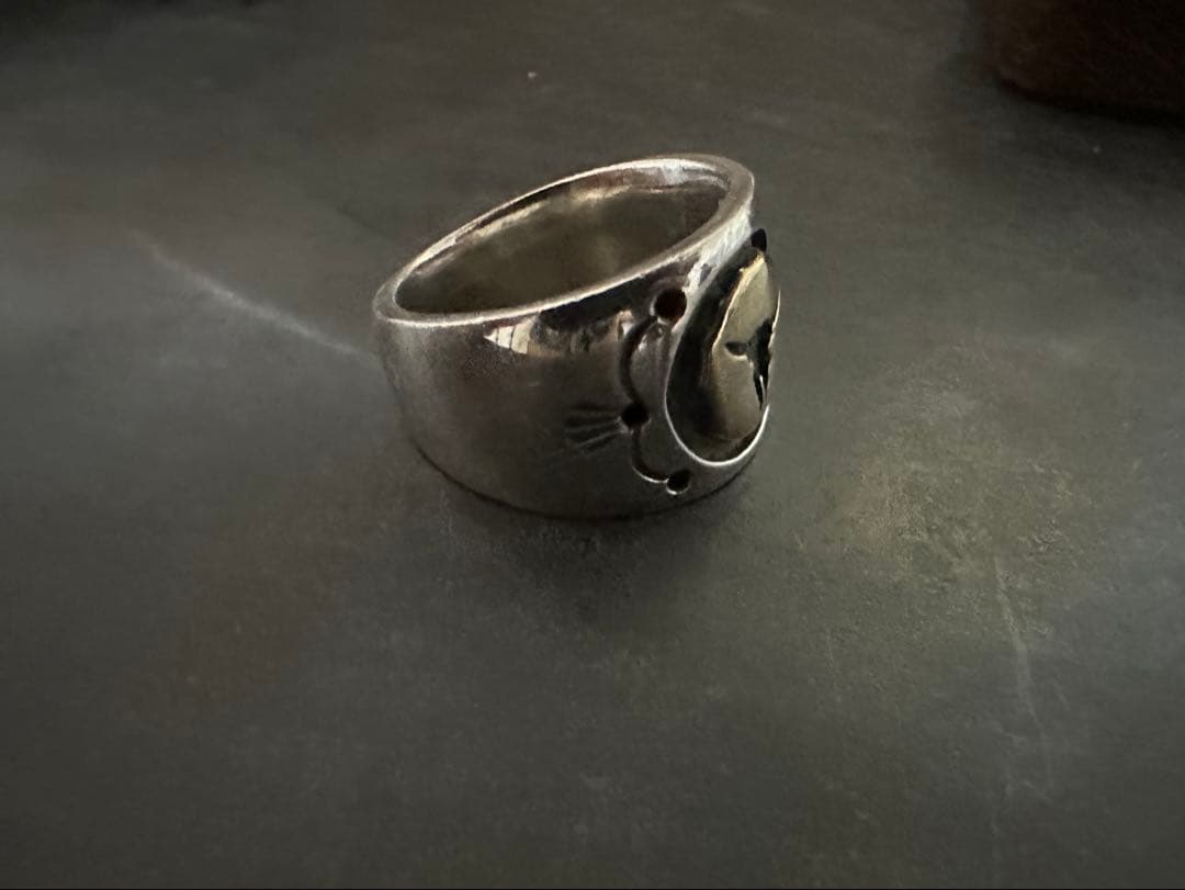 希少　激渋　アンティーク　ヴィンテージ　リング　925 シルバー バッファロー