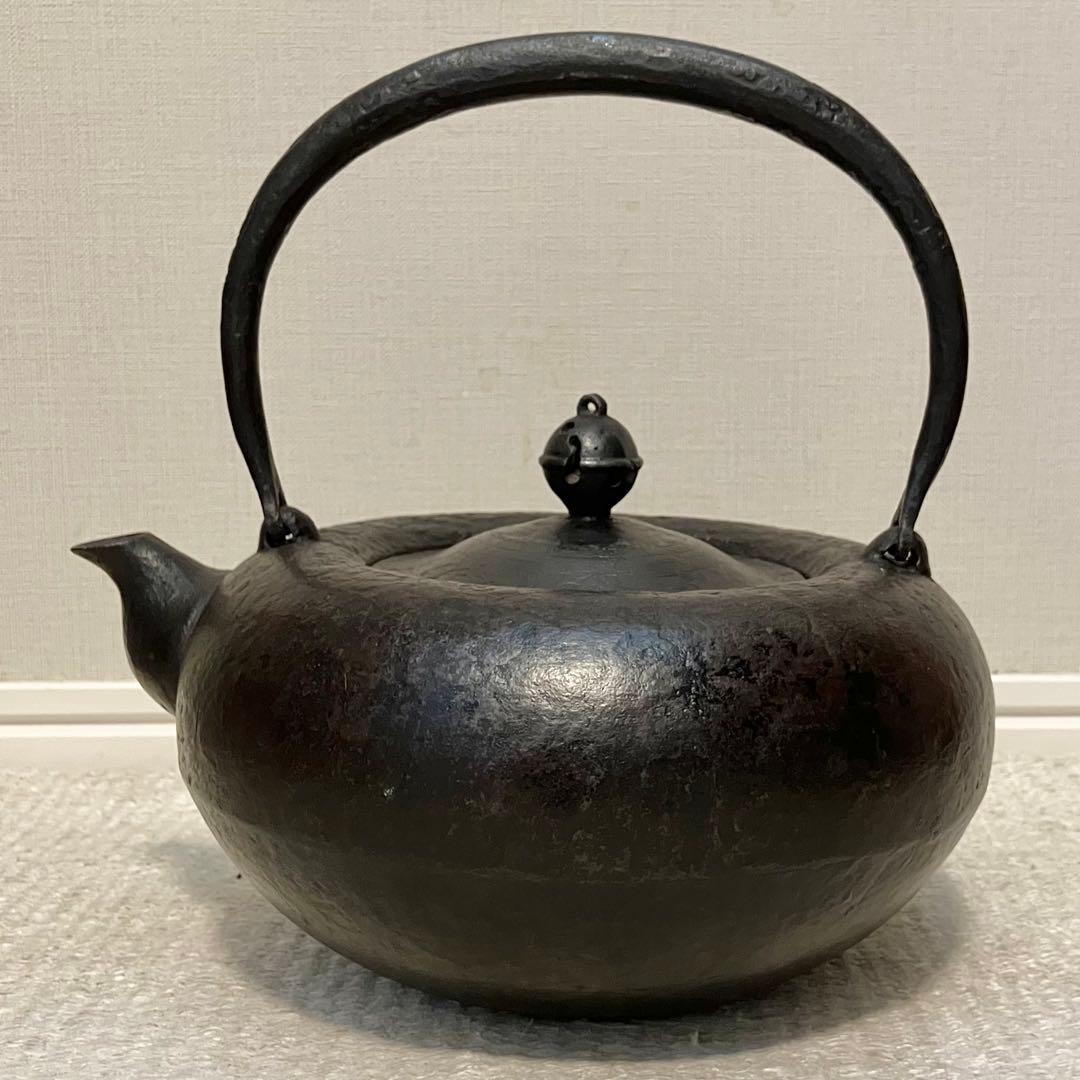 E*y様 超希少 南部 鉄瓶 一茶堂 鉄器 Vintage 時代物 虫食い 摘