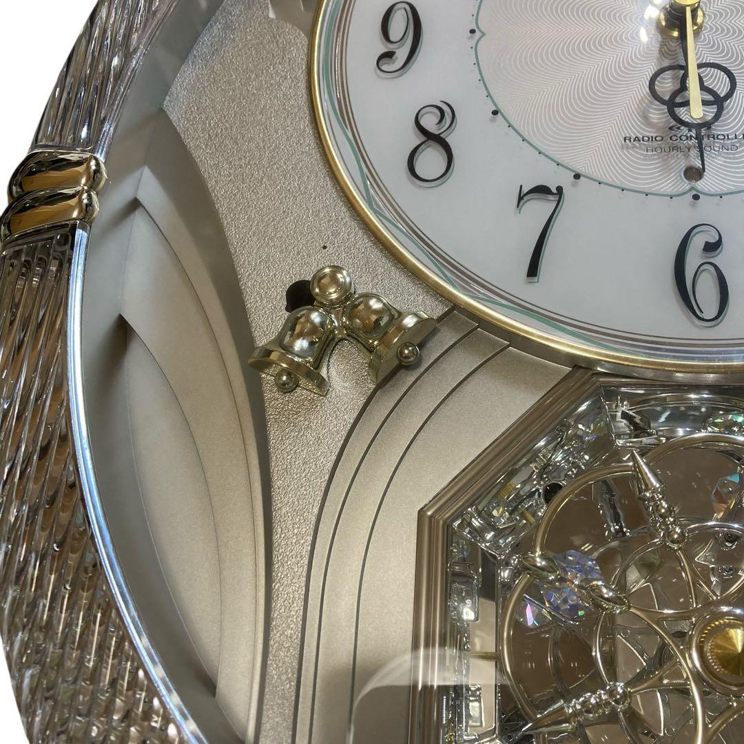 [美品]CITIZEN 電波掛時計 パルミューズルミエル 4MN430-0