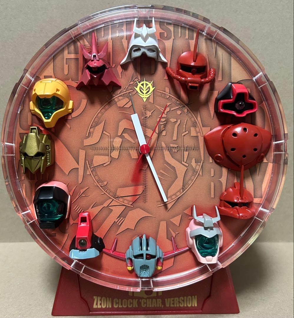 ZEON CLOCK ジオンクロック　シャア専用　ガンダム時計　レトロ　当時物