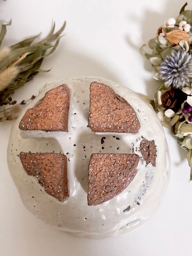 萩焼　山根清玩　鬼萩　割高台　新品　光彩庵　抹茶碗　陶器