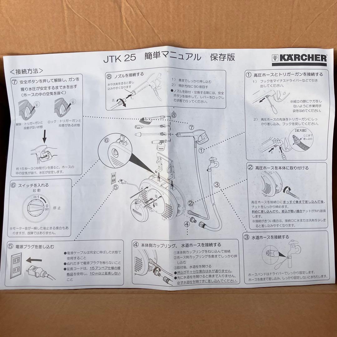 新品 KERCHER JTK25 セット 高圧洗浄機