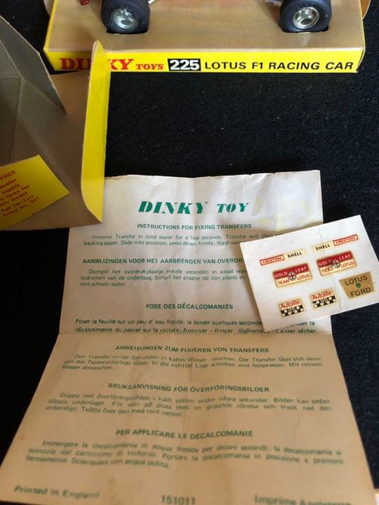 F1 LOTUS RACING CAR ミニカー
