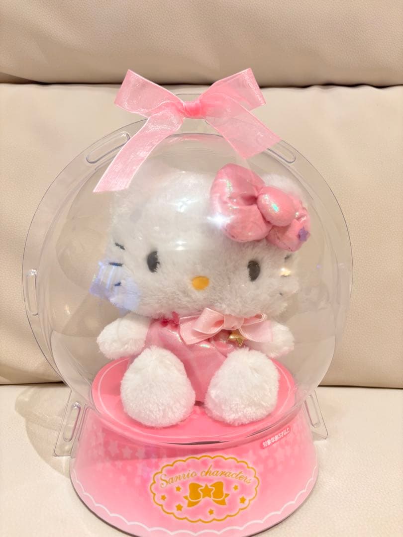希少品 ★ ハローキティ ぬいぐるみ スノーグローブ スノーボール sanrio